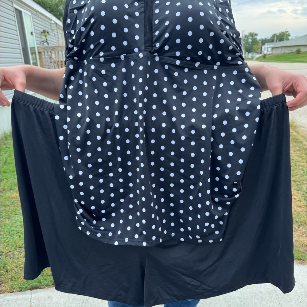 Polka Dot Swim Dress